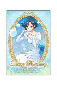 Sailor Moon Crystal Square Can Badge Sailor Mercury (New Illustration) (Anime Toy)