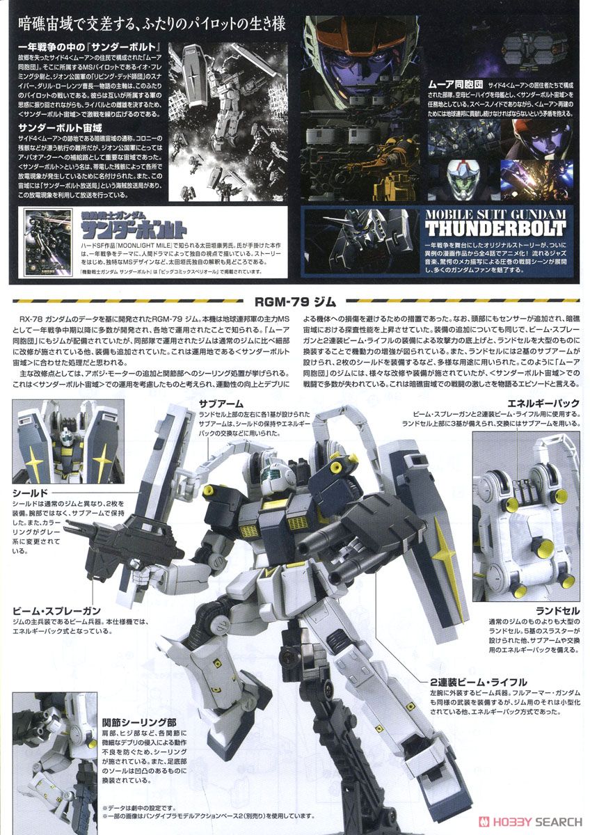 ジム(GUNDAM THUNDERBOLT Ver.) (HG) (ガンプラ) 解説1