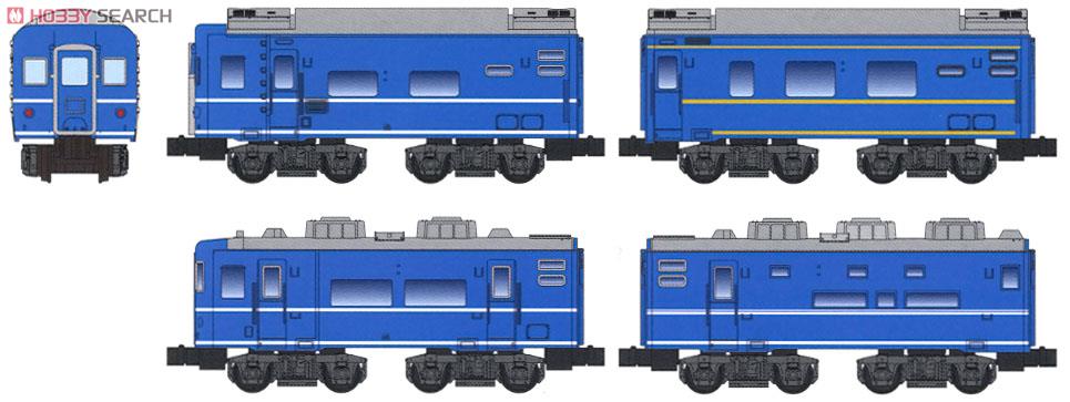 Bトレインショーティー JR北海道「はまなす」 14系+24系25形 Aセット (4両セット) (鉄道模型) その他の画像1