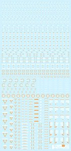 1/100 White & Orange RB02 Caution Decal (1 Sheet) (Material)