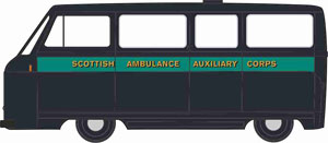 (OO) モーリス J2 救急車 スコットランド救急 Auxiliary Corps (鉄道模型)