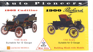 Auto Pioneers 1/48 1903 Cadillac & 1/50 1900 Packard (2 Cars Set) (Model Car)