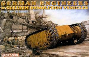 German Engineers w/Goliath Demolition Vehicles (Plastic model)