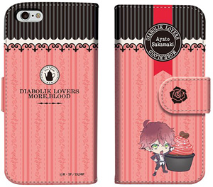 DIABOLIK LOVERS MORE,BLOOD ダイアリースマホケース for iPhone6/6s 01 逆巻アヤト (キャラクターグッズ)