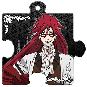 Black Butler Puzzle Type Clear Charm Grell Sutcliff (Anime Toy)