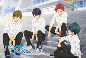 High Speed! Free! Staeting Days Square Magnet Uniform Ver. (Anime Toy)