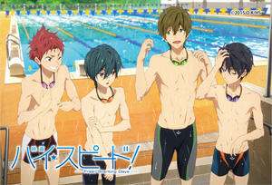 High Speed! Free! Staeting Days Square Magnet Swimsuit Ver. (Anime Toy)