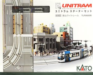 UNITRAM ユニトラム スターターセット 富山ライトレール TLR0600形 (TLR0607(紫) + [V50]) (鉄道模型)