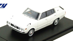 NISSAN SKYLINE 1800 WAGON SPORTY GL (1972) ホワイト (ミニカー)