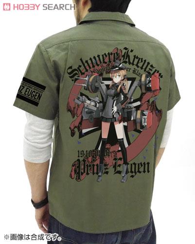 Kantai Collection Prinz Eugen Full Color Work Shirt Moss M (Anime Toy) Other picture1