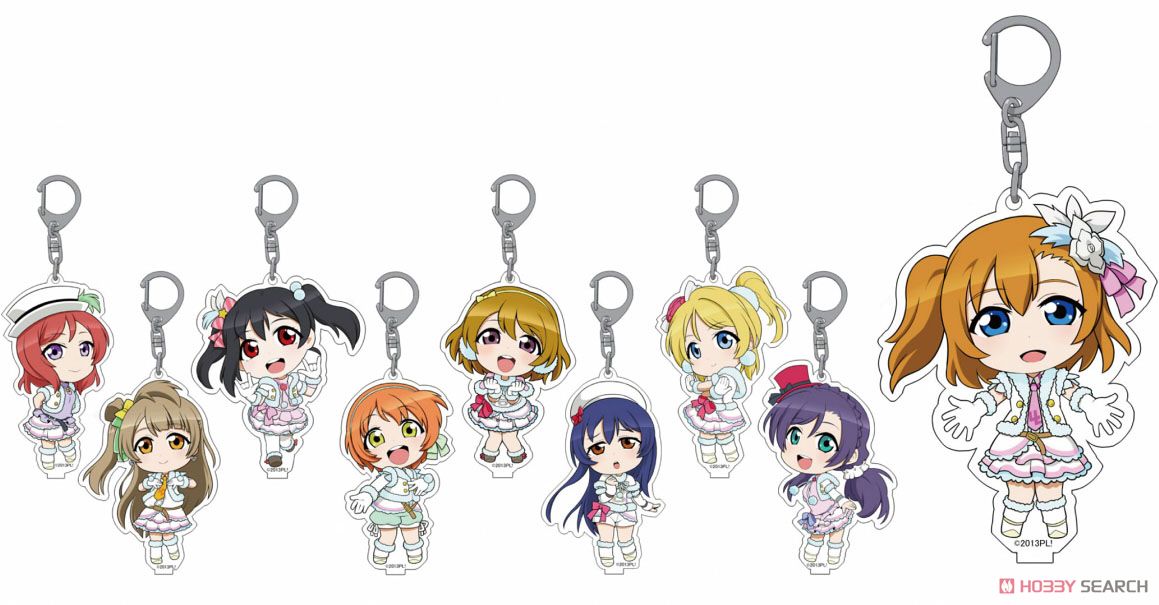 Love Live! Acrylic Charm `Snow Halation` (Set of 9) (Anime Toy) Item picture1