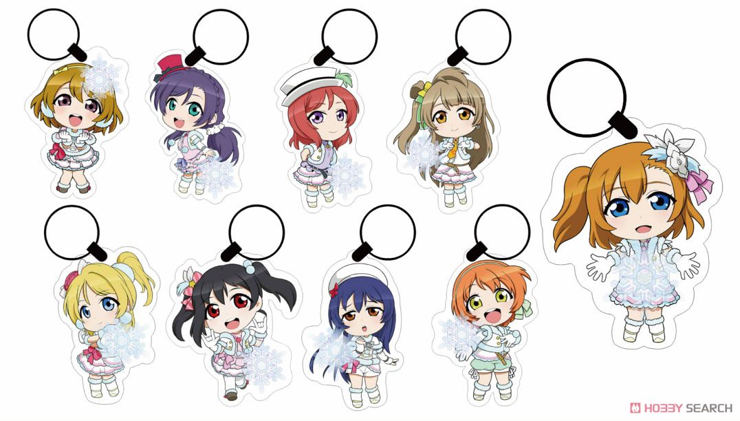 Love Live! LED Key Ring (Set of 9) (Anime Toy) Item picture1