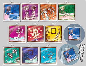Monogatari Series Trading Acrylic Key Chain Collection 1 (Set of 10) (Anime Toy)
