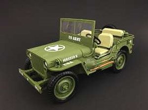 1942 Jeep Willys Us Army Army Green (Pre-built AFV)