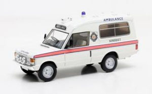 レンジローバー ハーバート ローマス サマセット 救急車 1972 ホワイト (ミニカー)