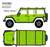 2013 Jeep Wrangler Unlimited - Moab Edition Gecko Green with Roof Rack (ミニカー) その他の画像1