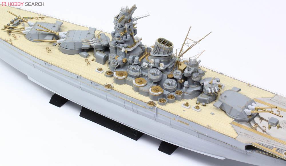 日本海軍戦艦 武蔵 1944 ディテールアップセット アドバンスド (ヒノキ色甲板・タミヤ78025大和を使用) (プラモデル) その他の画像4