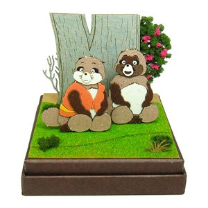 [Miniatuart] Studio Ghibli Mini: Pom Poko Shokichi and Okiyo (Unassembled Kit) (Railway Related Items)