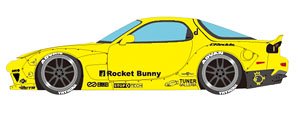 Rocket Bunny RX-7 (FD3S) イエロー (ミニカー)