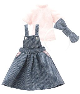 Picco D Outing Jumper Skirt Set (Pink) (Fashion Doll)