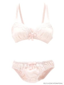 AZO2 Milky Cotton Bra & Shorts Set (Sugar Pink) (Fashion Doll)
