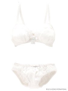 AZO2 Milky Cotton Bra & Shorts Set (Pure White) (Fashion Doll)