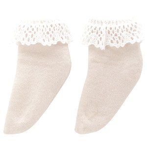 AZO2 Lace Frill Socks (Beige) (Fashion Doll)