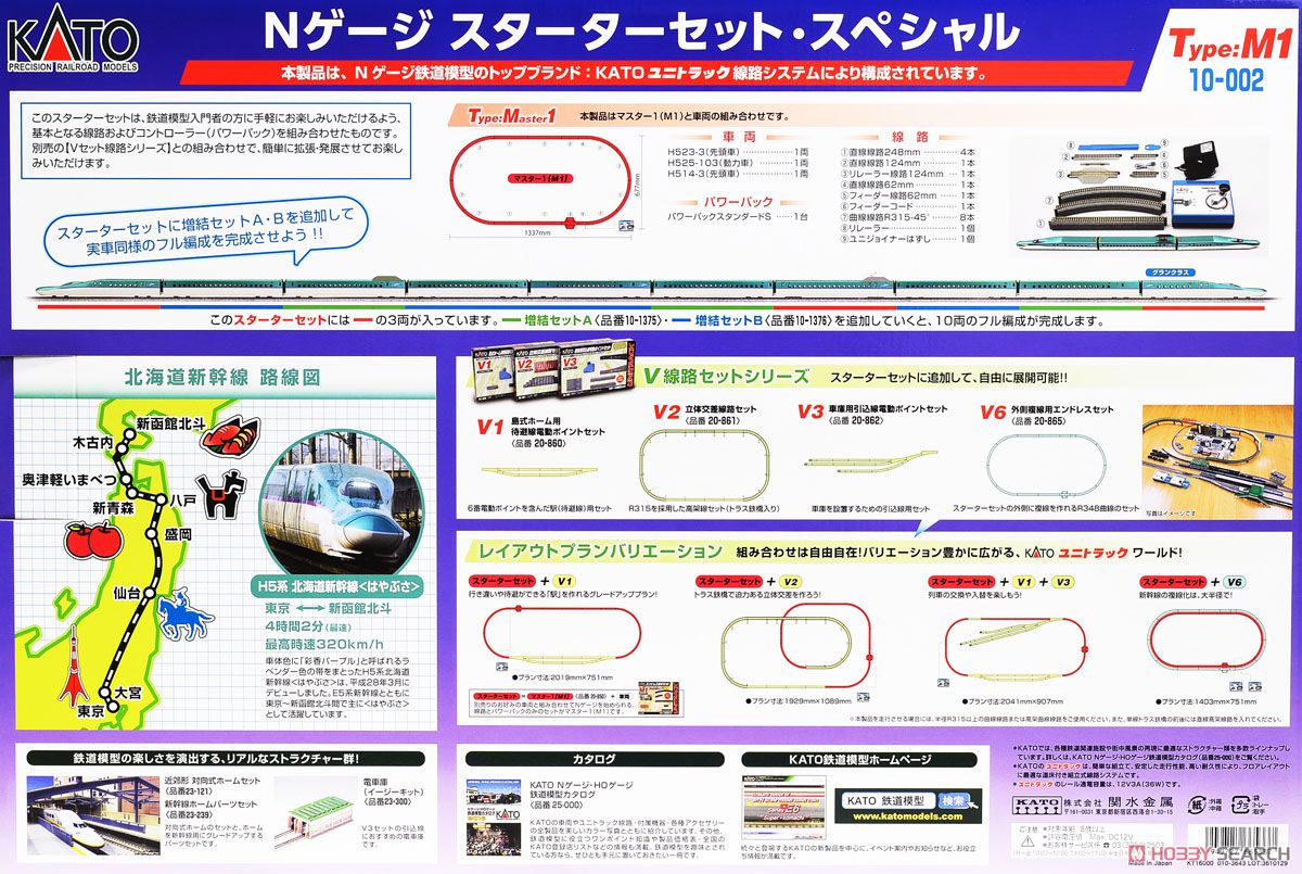 N Gauge Starter Set Special Series H5 Hokkaido SHINKANSEN (Hayabusa) (3-Car Set + Master1[M1]) (Model Train) Item picture2