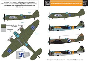 Bristol Blenheim Mk.I-II in Finnish Service (Decal)