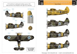 Polikarpov I-153 Chaika Finnish Air Force WWII VolII. (Decal)