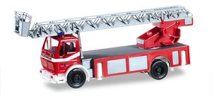 (HO) Mercedes-Benz DLK Ladder Truck Beaul Fire Department (Model Train)
