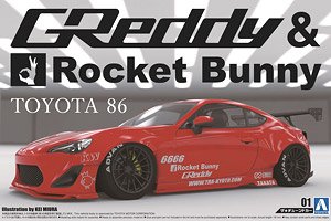 ZN6 Toyota86 `12 Greddy & Rocket Bunny Enkei Ver. (Model Car)
