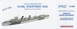 オランダ海軍駆逐艦エヴェルトセン1942 (プラモデル)