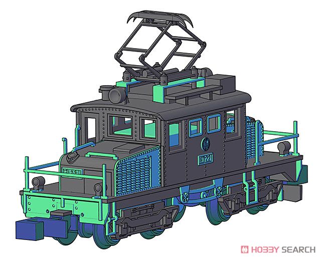 プラシリーズ 弘南鉄道 ED22 1 電気機関車 (組立キット) (鉄道模型) その他の画像1