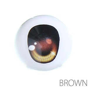 Obitsu Eye A Type 16mm (Brown) (Fashion Doll)