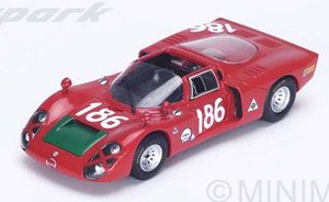 Alfa Romeo 33/2 No.186 2nd Targa Florio 1968 I.Giunti - N.Galli (ミニカー)