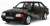 Ford Escort XR3i (Black) (Diecast Car) Item picture1