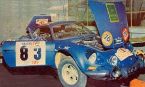 ルノー アルピーヌ A110 1972年 TAP ポルトガルラリー #83 Colaco Marques / Jose Arnaud (ミニカー)