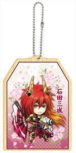 Samurai Warriors 4 Mini Character Wooden Tag Mitsunari Ishida (Anime Toy)