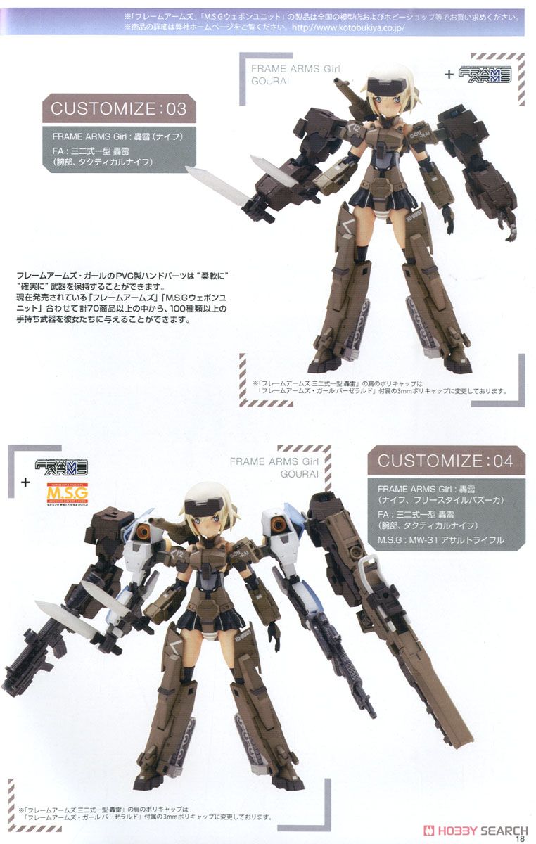 Frame Arms Girl Baselard (Plastic model) About item3