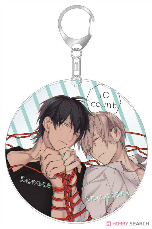 10 Count Acrylic Big Key Ring Akai Ito (Anime Toy) Item picture1