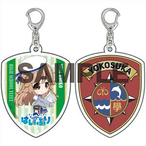 High School Fleet Both Sides Acrylic Key Ring Kouko Nosa (Anime Toy)