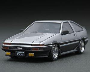 Toyota Sprinter Trueno 3Dr GT Apex (AE86) Silver/Black (ミニカー)