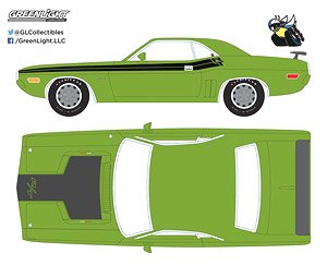 1971 Dodge Challenger HEMI R/T - Green Go (ミニカー)