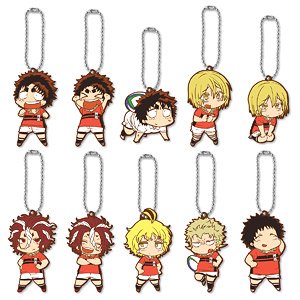 All Out!! Design by Shiori Amase Deformed Rubber Mascot (Set of 10) (Anime Toy)