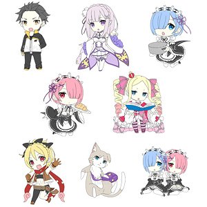Re: Life in a Different World from Zero Trading Rubber Strap (Set of 8) (Anime Toy)