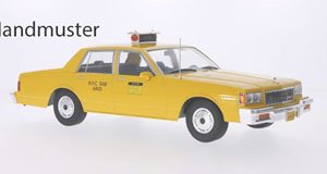シボレー カプリス タクシー 1985 イエロー (ミニカー)
