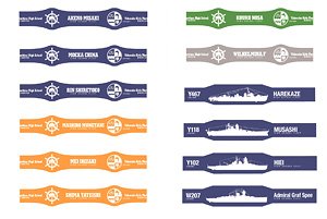 High School Fleet Rubber Band Collection (Set of 12) (Anime Toy)