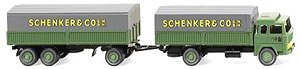 (HO) マギラス 235 D スティールフラットベッドトレーラー `Schenker` (鉄道模型)