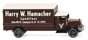 (N) Mercedes-Benz L 2500 Box Truck `Sped.Hamacher` (Model Train)